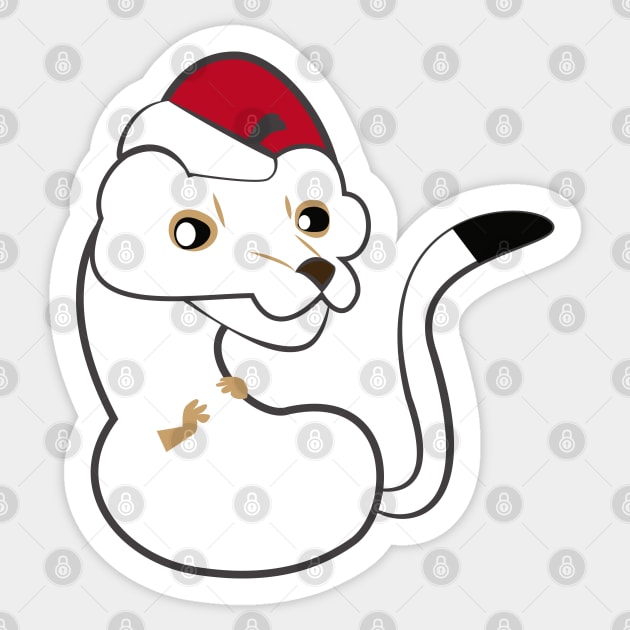 Elf Stoat #1 Sticker by belettelepink